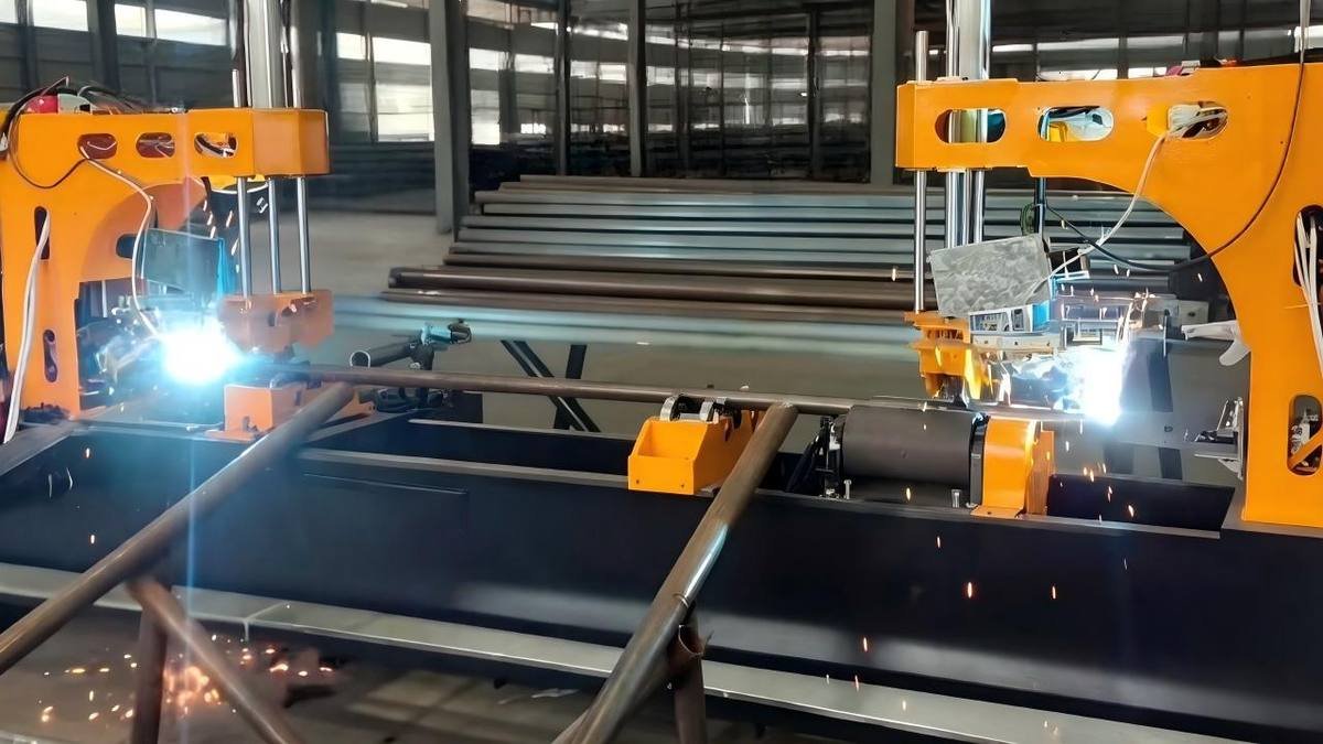 Automatic dual-head girth welding