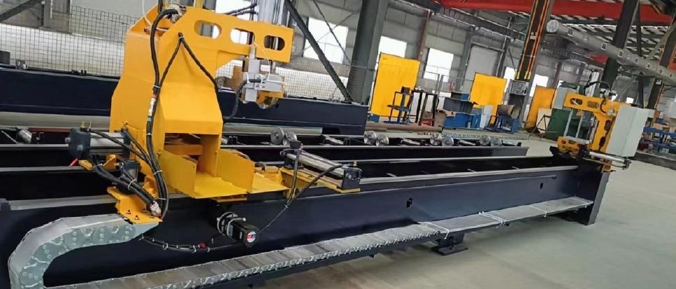 CNC plasma cutting and bevelling line